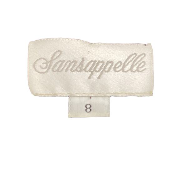 VTG Sansappelle Women’s Blazer Size M Rhinestone Collar And Pockets Trim Black - Picture 4 of 4